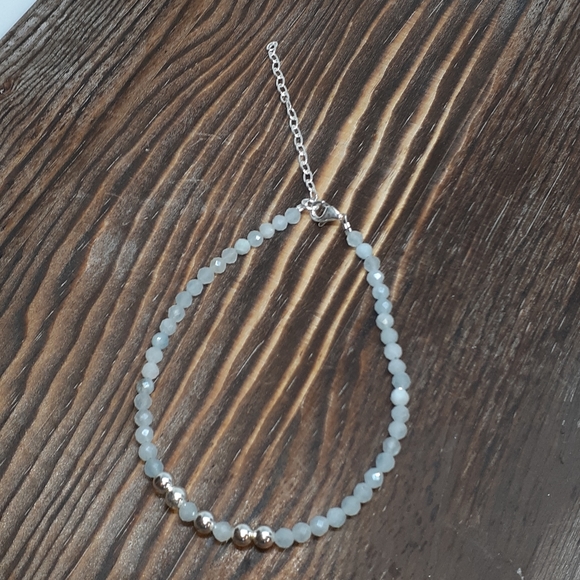 Aquamarine March birthstone / 925 sterling silver - Picture 1 of 6